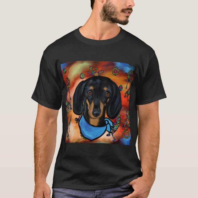 doxie sydvästlig konst t shirt (Framsida)