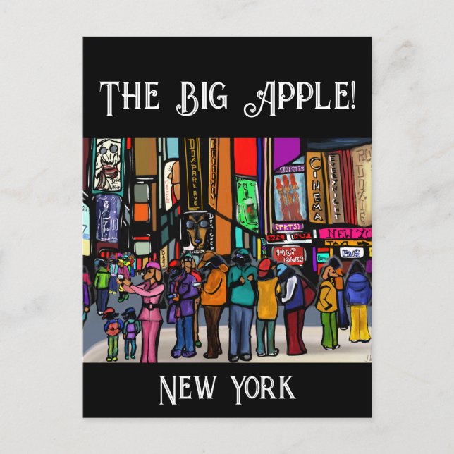 Doxie Town City - NEW YORK Vykort (Framsida)