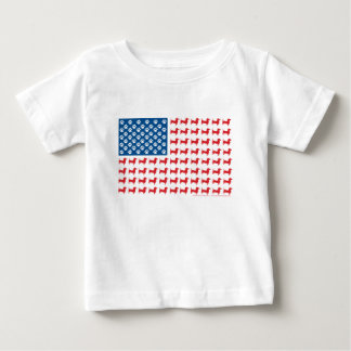 Doxie-USA-FLAGGA-for-Mörk T-shirt