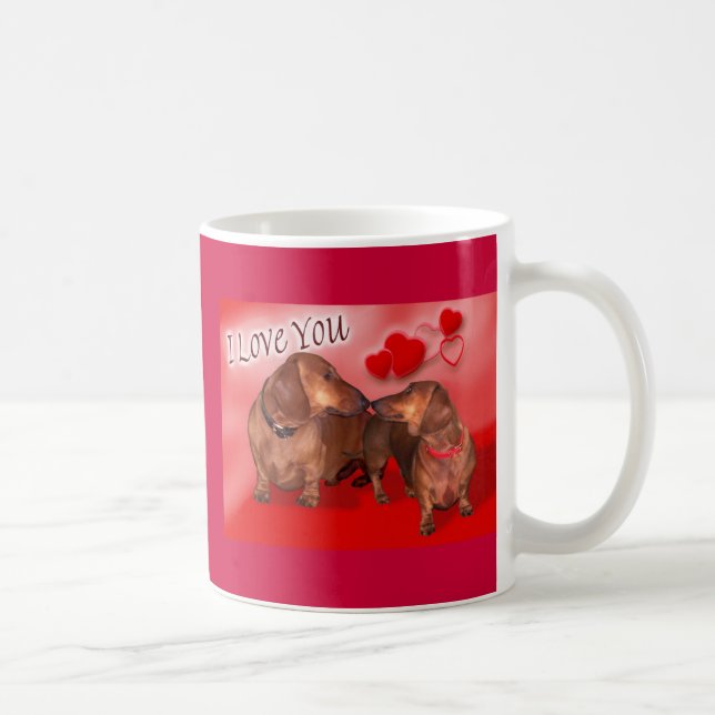 Doxie valentinmugg kaffemugg (Höger)