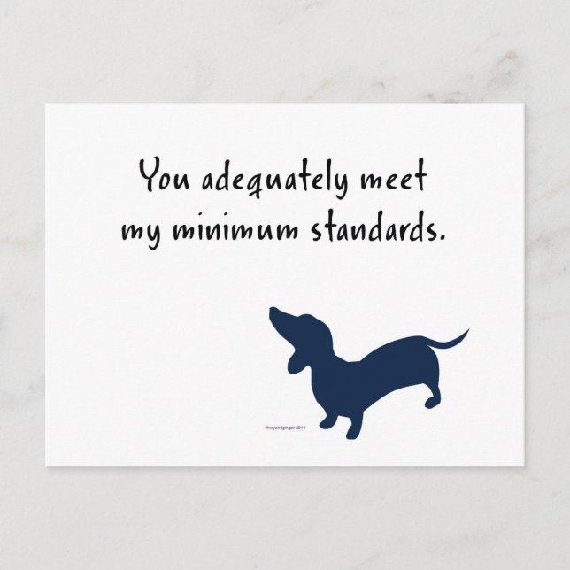 Doxie-vykort Vykort (Framsida)