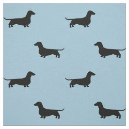 Doxies Dachsies för mönster för taxhundSilhouettes Tyg