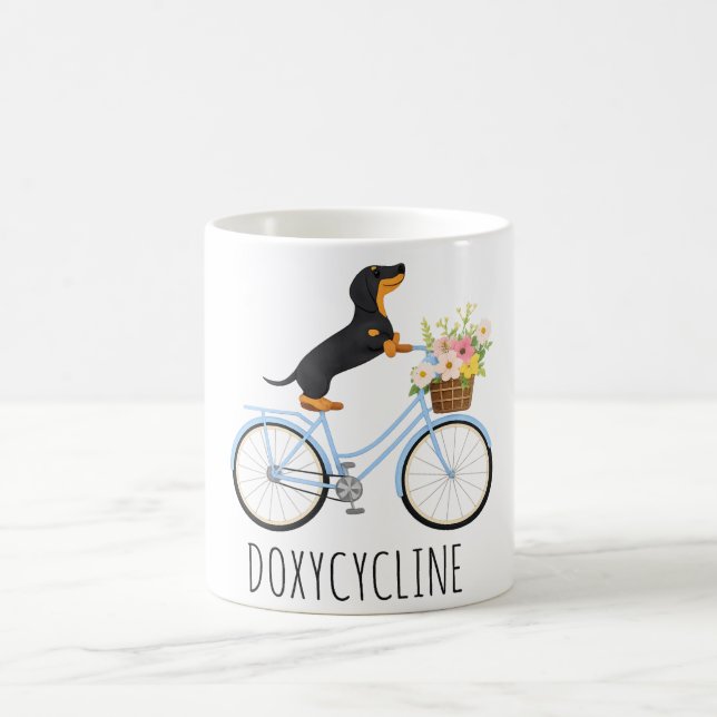 Doxycyklin Apotek Skämt , Dachshund på Cykel,  Kaffemugg (Center)