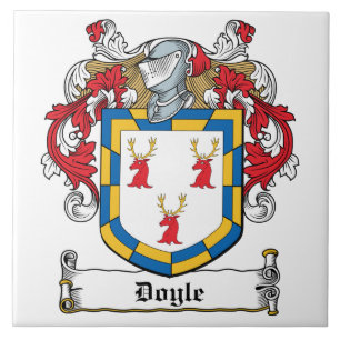 Doyle familjvapensköld kakelplatta