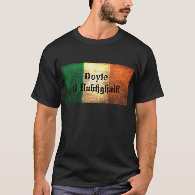 Doyle Irish Flagga Tee Shirt (Framsida)
