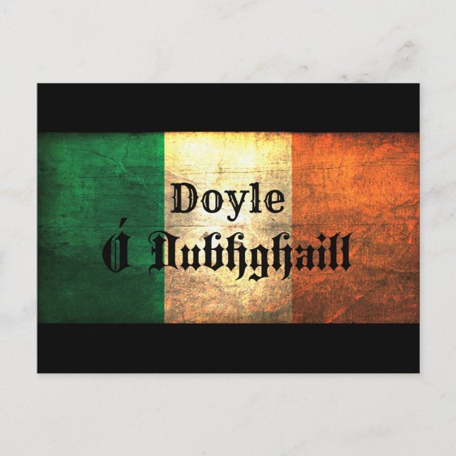 Doyle Irish Flagga Vykort (Framsida)
