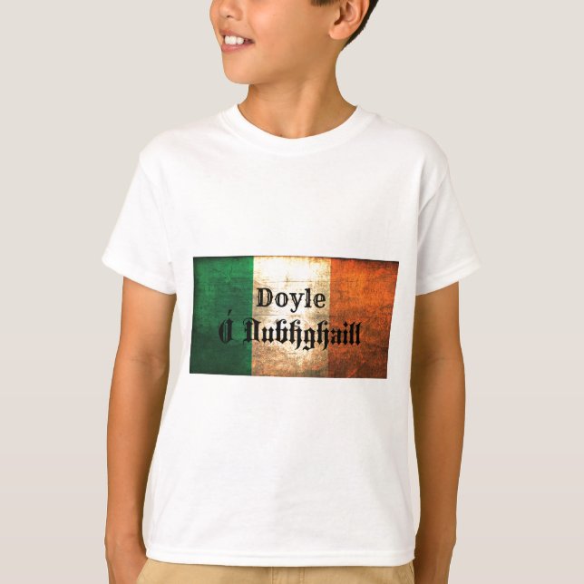 Doyle Irländsk flagga T Shirt (Framsida)