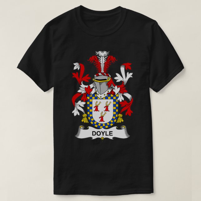 Doyle Jackar om Arm Family Crest T Shirt (Design framsida)