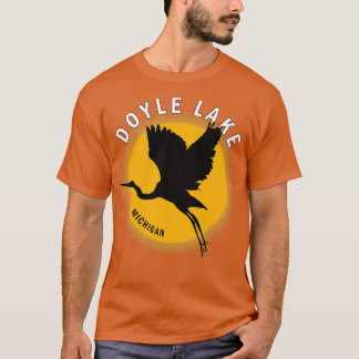 Doyle Sjö i Michigan Heron Sunrise T Shirt