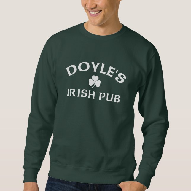 Doyles Irish Pub  Lång Ärmad Tröja (Framsida)