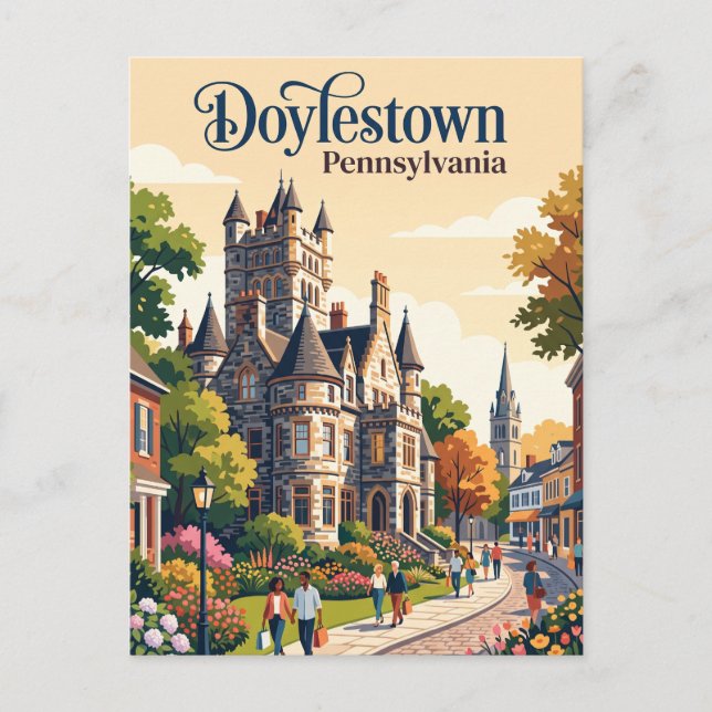 Doylestown, Pennsylvania Vykort (Framsida)