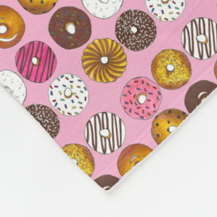 Dozen Donuts Doughnut Breakfast Junk Food Foodie Fleecefilt