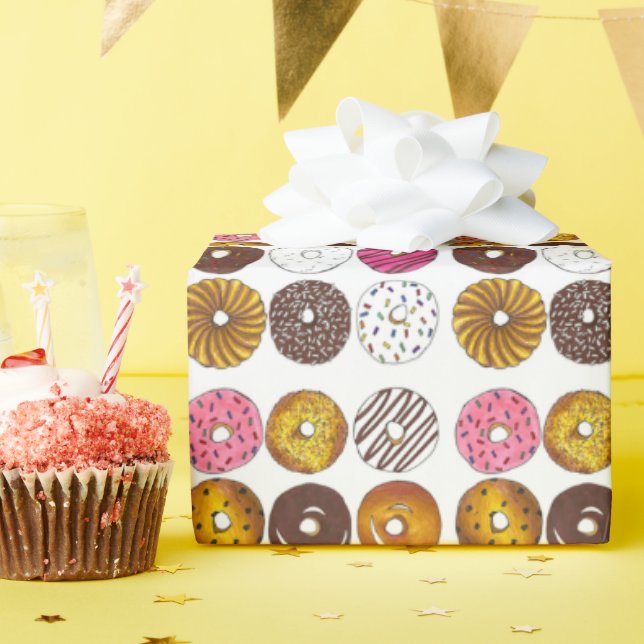 Dozen Donuts Doughnut Breakfast Junk Food Foodie Presentpapper (Födelsedagsfest)