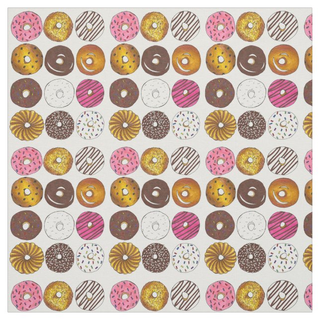 Dozen Doughnut Donuts Breakfast Junk Food Pastry Tyg (Provkarta)