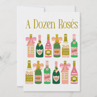 Dozen Rosés Rosa Champagne Flaskor Pop Fizz Clink