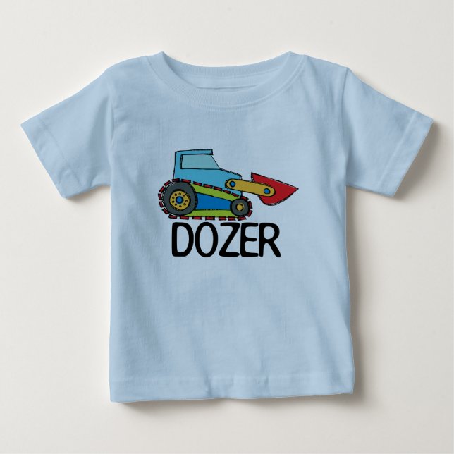 Dozer Bulldozer Transport T Shirt (Framsida)