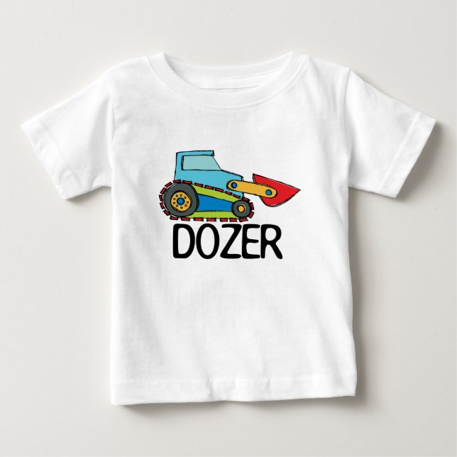Dozer Bulldozer Transport Tee (Framsida)