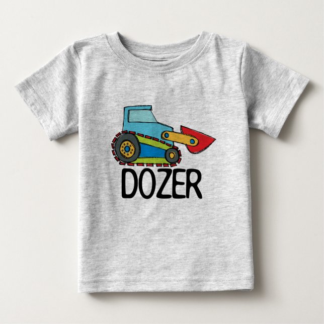 Dozer Bulldozer Transport Tee (Framsida)