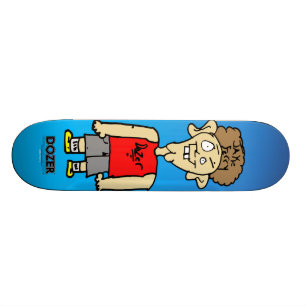 Dozer™ färjatecknad old school skateboard bräda 18 cm