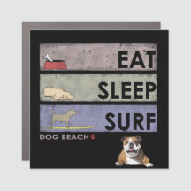 Dozer Surfs Eat Sat SURFA car magnet