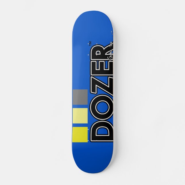 Dozer™ Woj kvadrerar Old School Skateboard Bräda 18 Cm (Framsida)