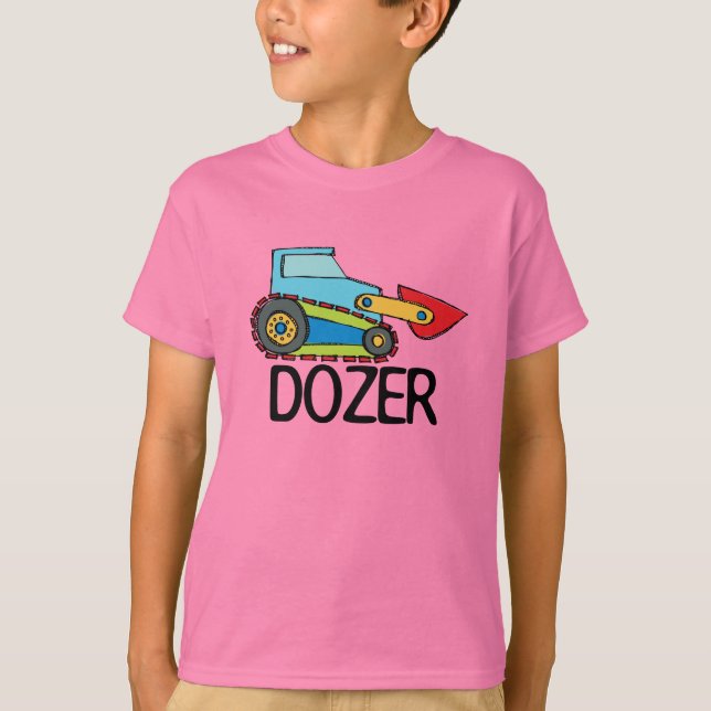 DozerBulldozertransport T-shirt (Framsida)