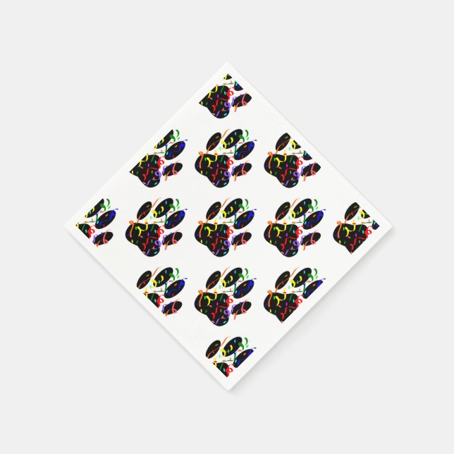 Dpg Tass avtryck-konfetti och Party Streamer Mönst Pappersservett (Hörn)