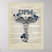 DPM Caduceus Doktor of Podiatry Medicine