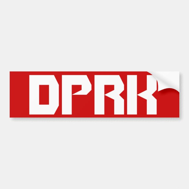DPR Korea Bildekal (Framsidan)