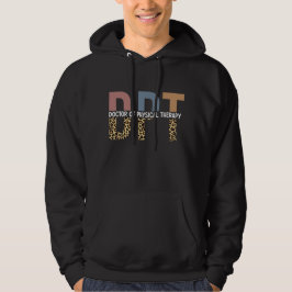 DPT Doktor of PhysiTherapy Cheetah Typography Hoodie