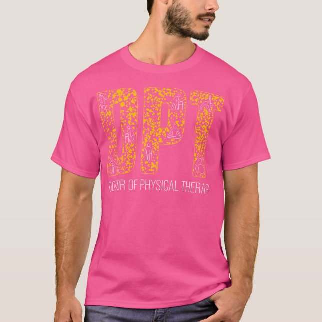 Dpt Doktor vid fysioterapi Behandling T Shirt (Framsida)