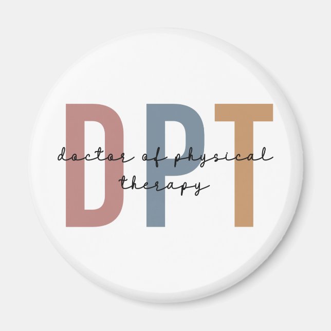 DPT Doktor vid fysisk terapi, fysisk terapi Magnet (Framsidan)