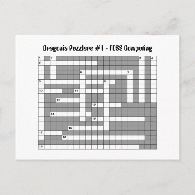 DPUZ 1 - FOSS (datorer) Vykort (Framsida)