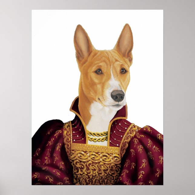 DR208 Basenji-poster Poster (Framsidan)