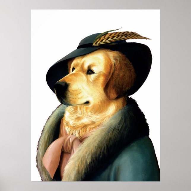 DR.035 Golden Retriever poster (Framsidan)