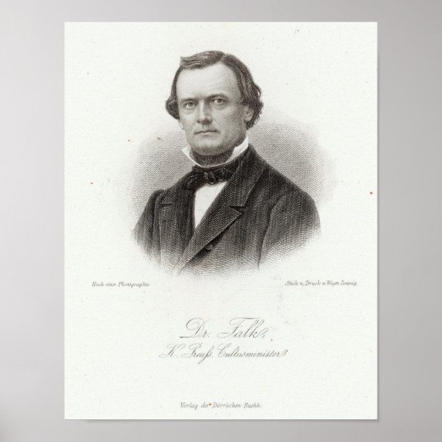 Dr Adalbert Falk Poster (Framsidan)