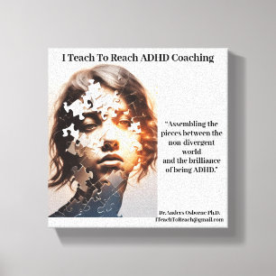 Dr Anders Osborne Ph.D. ADHD-Poster Canvastryck