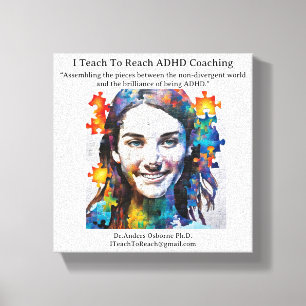 Dr. Anders Osborne Ph.D., ADHD Tränar Canvastryck