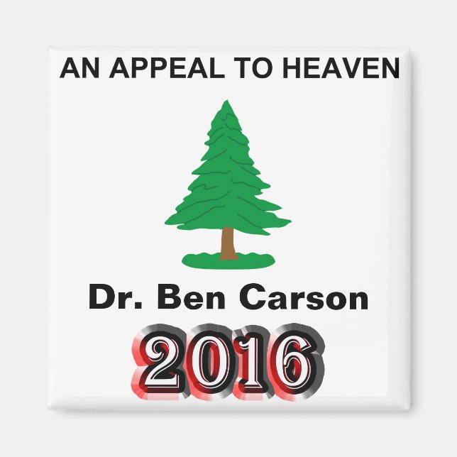 Dr Ben Carson 2016 - An Appeal to Heaven Magnet (Framsidan)