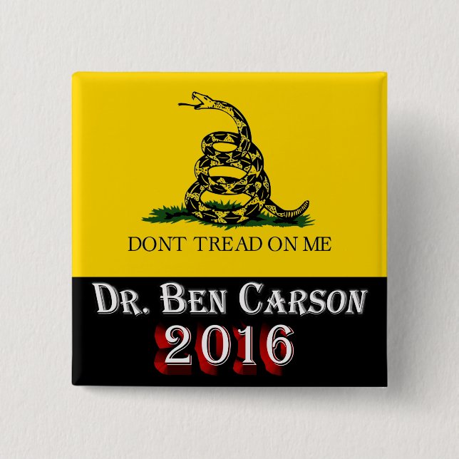 Dr. Ben Carson 2016 - gå inte på mig Knapp (Framsida)