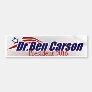 Dr. Ben Carson för presidentbildekal Bildekal