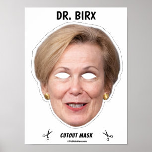 DR BIRX Halloween-mask Poster