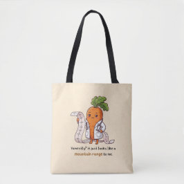  ​Dr. Carrot ECG Mountain Range Funny Medical Tote Tygkasse