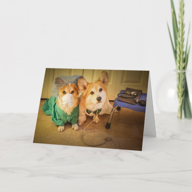 Dr Corgi och fartfylld återställning för Kort (Framsida)