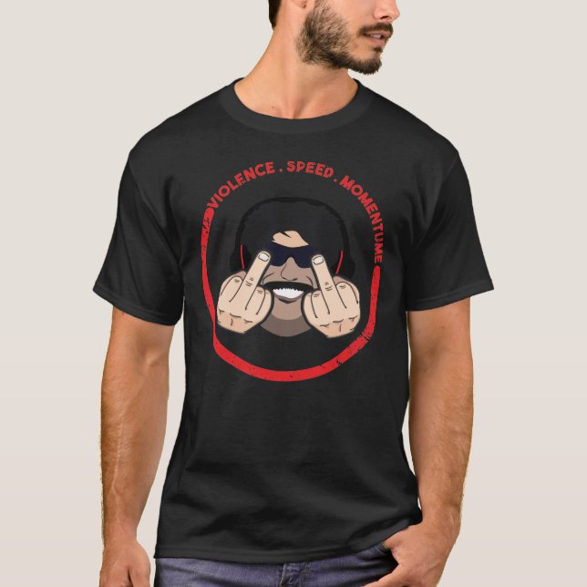 Dr Disrespect Violence Speed Momentum T-Shirt (Framsida)