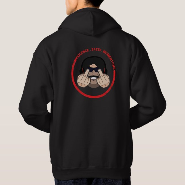 Dr Disrespect Violence Speed Momentum T-Shirt Hoodie (Baksida)