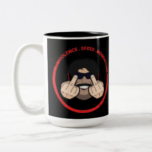 Dr Disrespect Violence Speed Momentum T-Shirt Två-Tonad Mugg