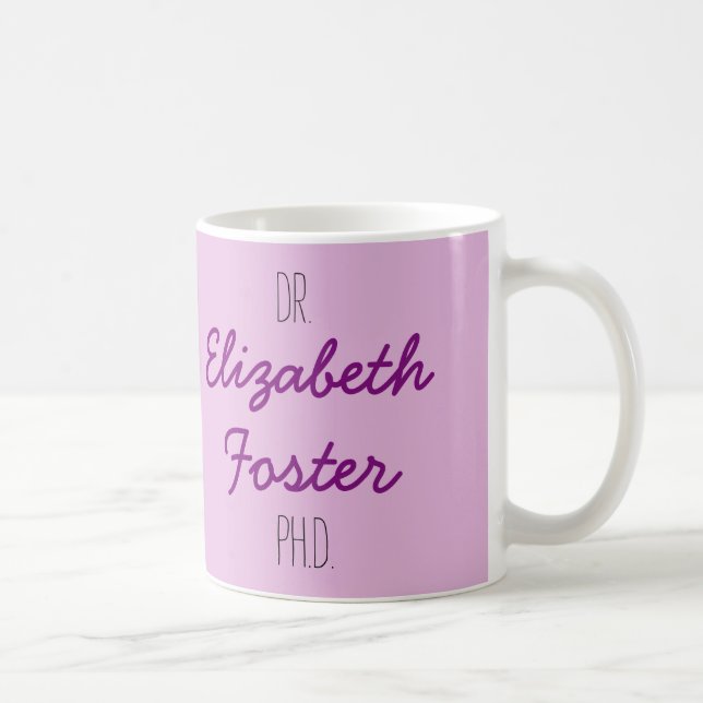 Dr (ditt namn) PhD-studentenmugg Kaffemugg (Höger)