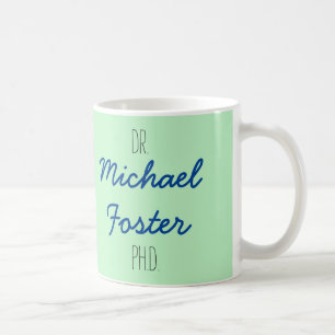 Dr (ditt namn) PhD-studentenmugg Kaffemugg