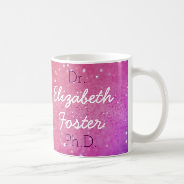 Dr (ditt namn) PhD-studentenmugg Kaffemugg (Höger)